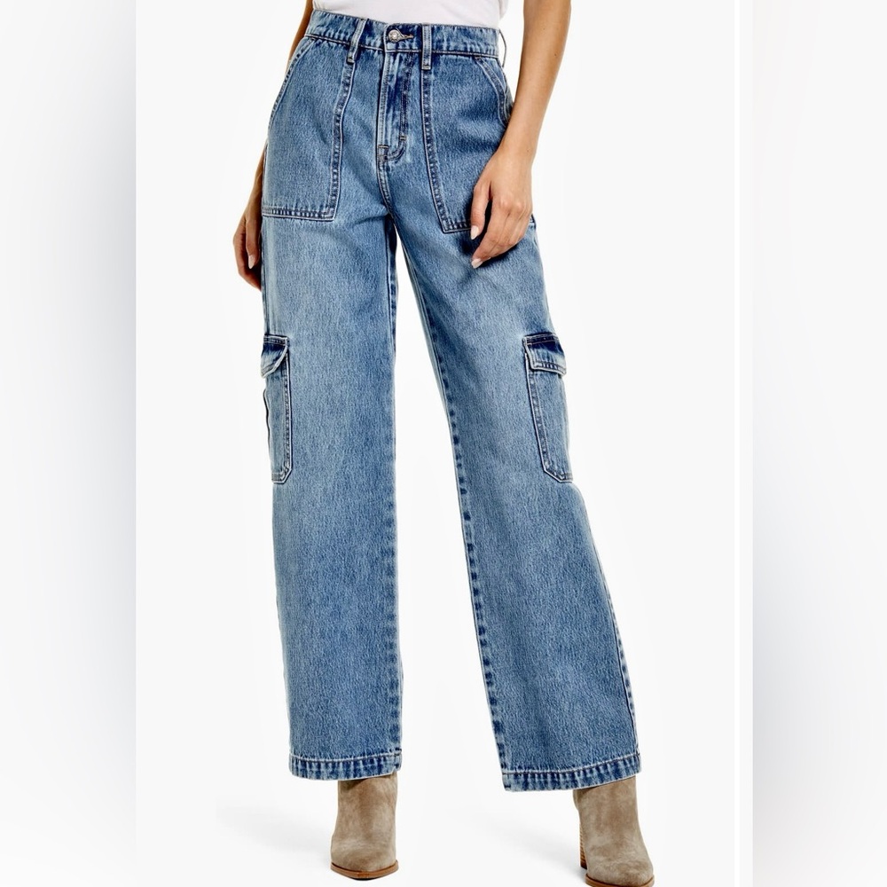 Hidden “Logan” Cargo Pocket Dad Jeans
